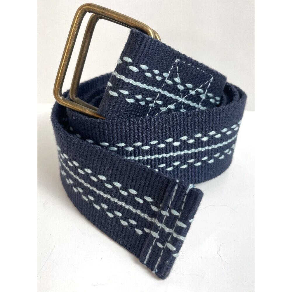 Womens Woven Belt Womens Blue Size 22 Plus D Ring Canvas Boho Durable